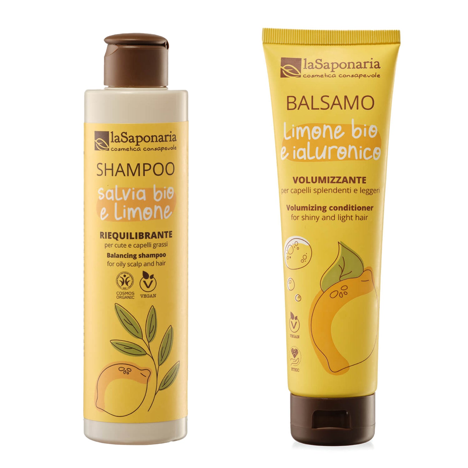 Šampón laSaponaria so šalviou a citrónom <tc>BIO</tc> (200 ml)
