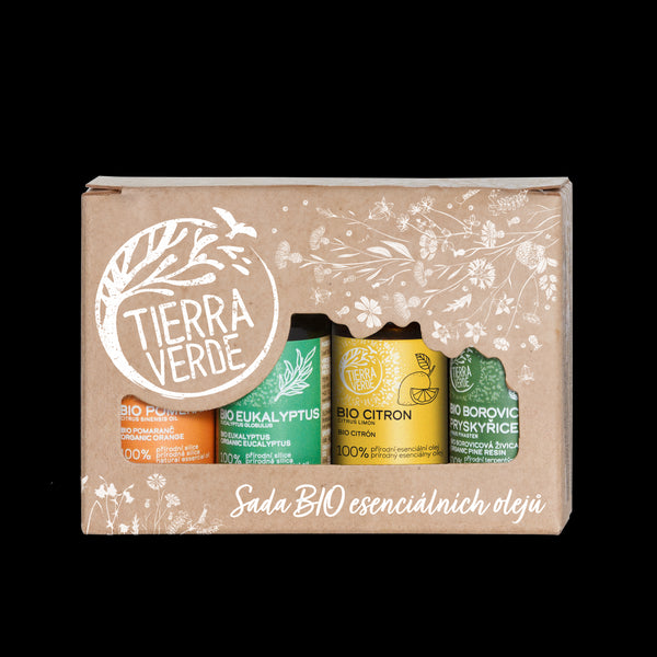 Tierra Verde Sada esenciálnych olejov <tc>BIO</tc> (4 x 10 ml)