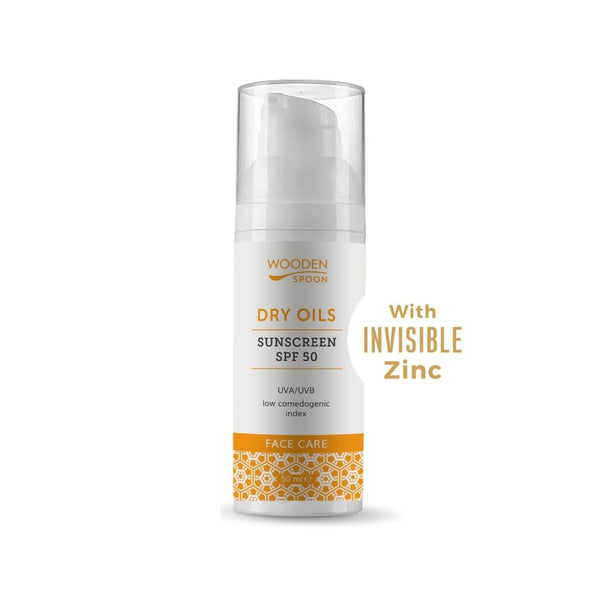 Drevená lyžička Opaľovací krém na tvár s nízkym komedogénnym indexom SPF 50 <tc>BIO</tc> (50 ml)