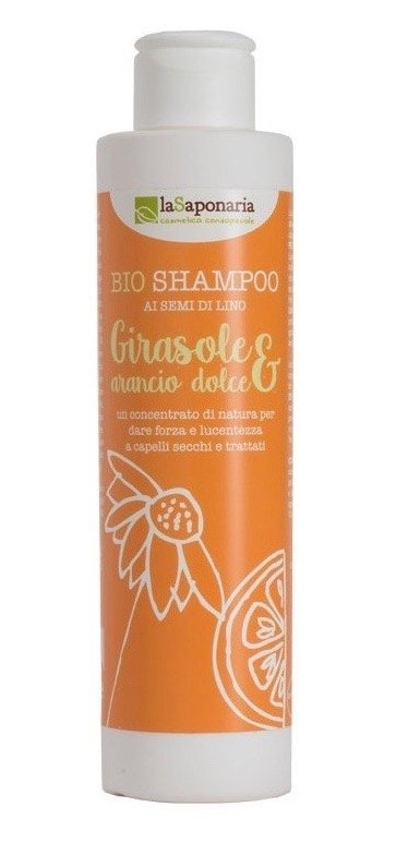 Šampón laSaponaria so slnečnicou a sladkým pomarančom <tc>BIO</tc> (200 ml)