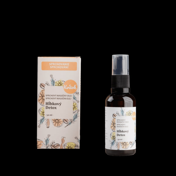 Kvitok Sprchový masážny olej proti celulitíde Deep detox (50 ml)