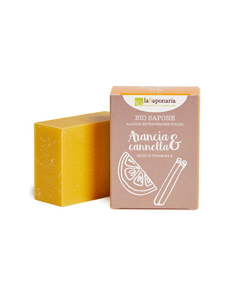 laSaponaria Tuhé olivové mydlo <tc>BIO</tc> - Pomaranč a škorica (100 g)