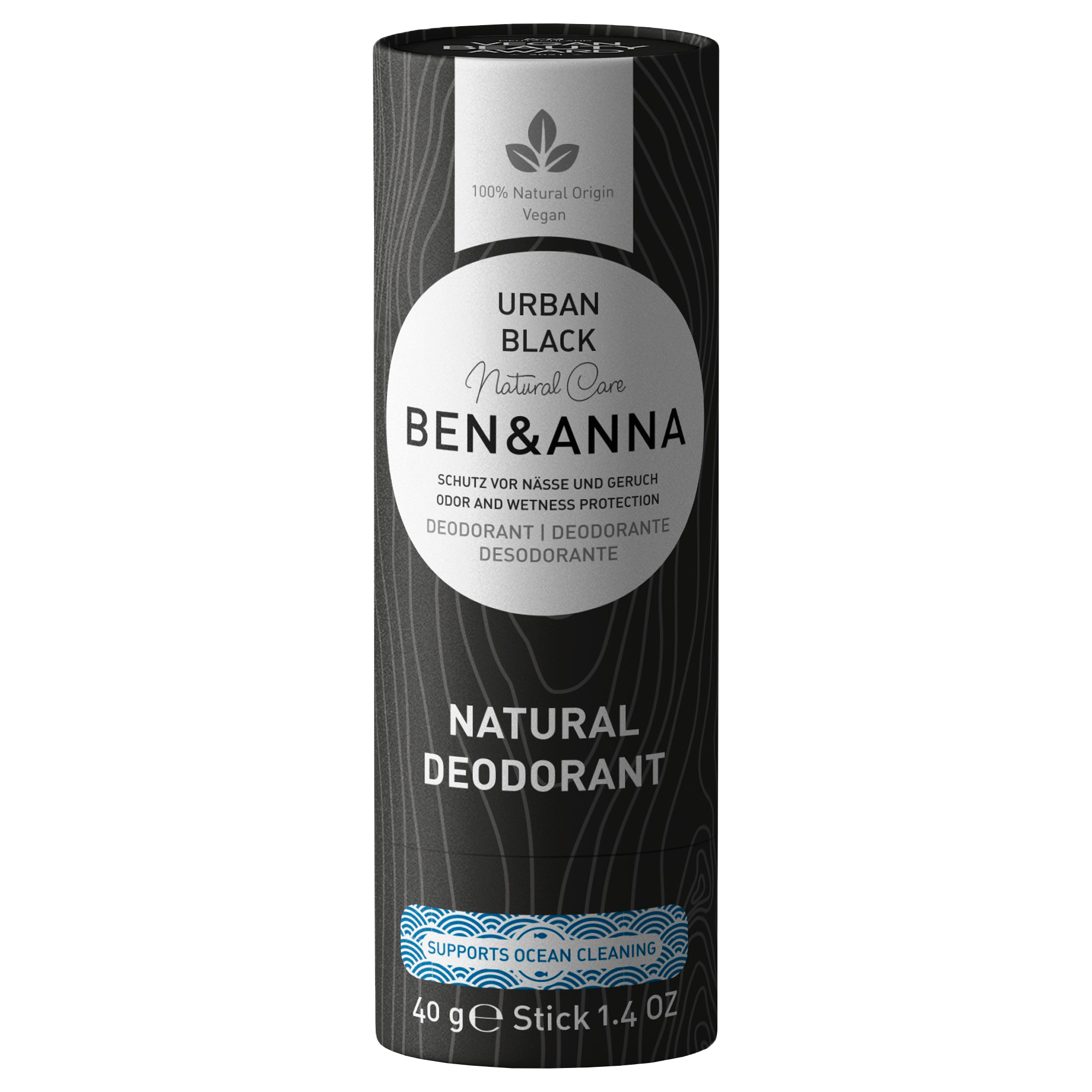 Tuhý dezodorant Ben & Anna (40 g) - Urban Black