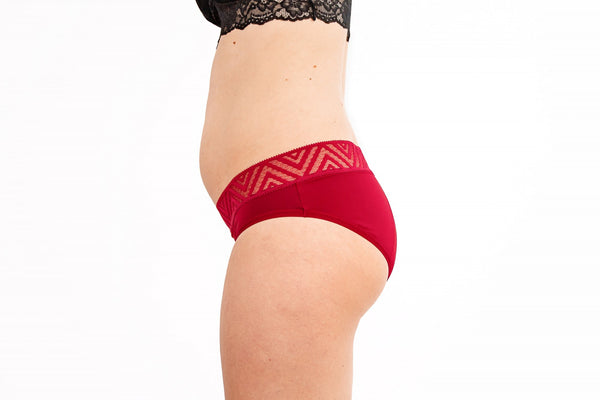 Pinke Welle Menštruačné nohavičky "Sea" Red - Silná menštruácia