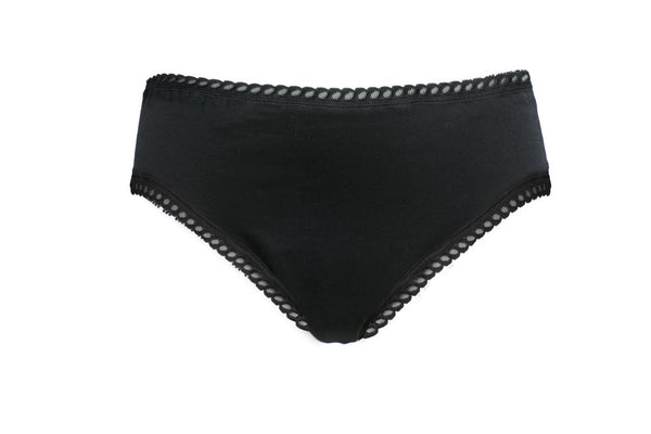 Anaé by Ecodis Menstruační kalhotky z biobavlny na silnou menstruaci - černé