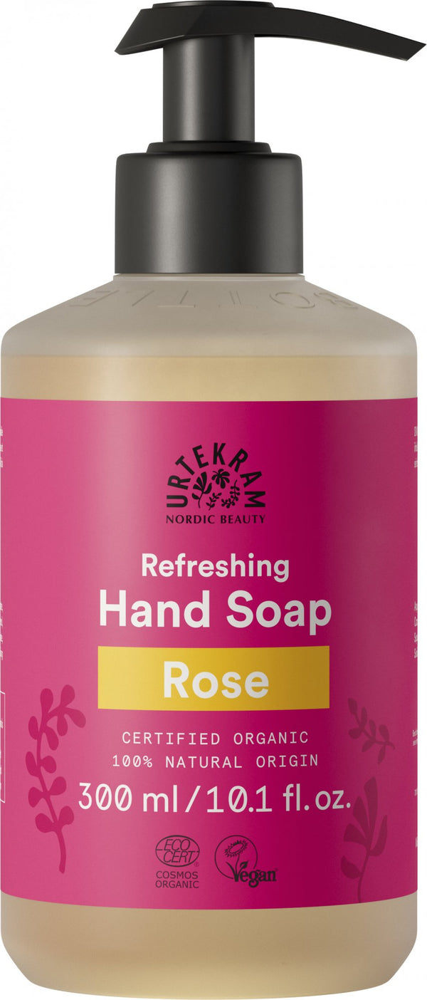 Urtekram Rozmaznávajúce ružové tekuté mydlo na ruky <tc>BIO</tc> (300 ml)