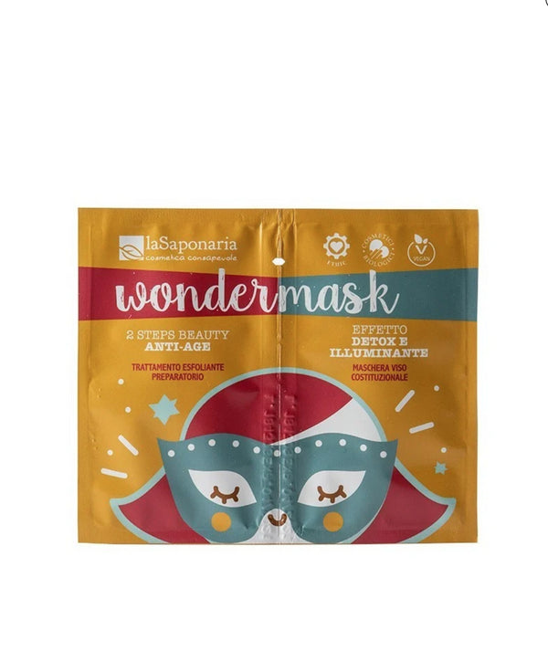 dvojfázová maska na tvár proti starnutiu laSaponaria Wondermask (8+5 ml)