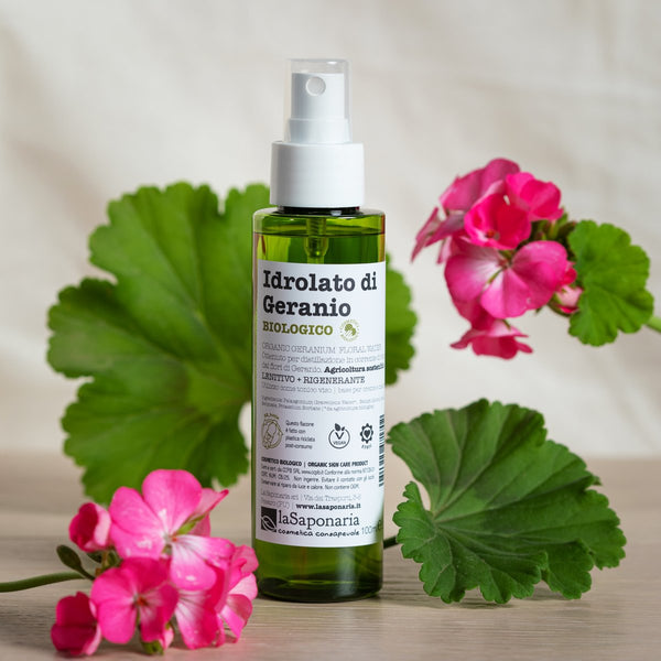 laSaponaria Kvetinová voda z pelargónie - pelargónia <tc>BIO</tc> (100 ml)