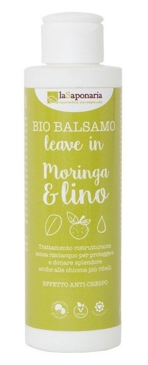 laSaponaria Bezoplachový kondicionér s moringou a lněným olejem BIO - vzorek (5 ml)