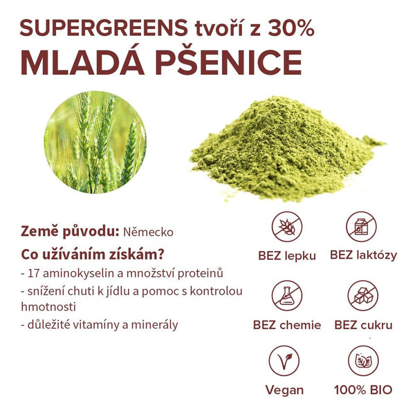 Blendea Supergreens <tc>BIO</tc> (30 porcií)