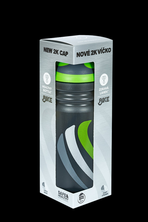Zdravá cyklistická fľaša (0,7 l) - BIKE 2K19 zelená