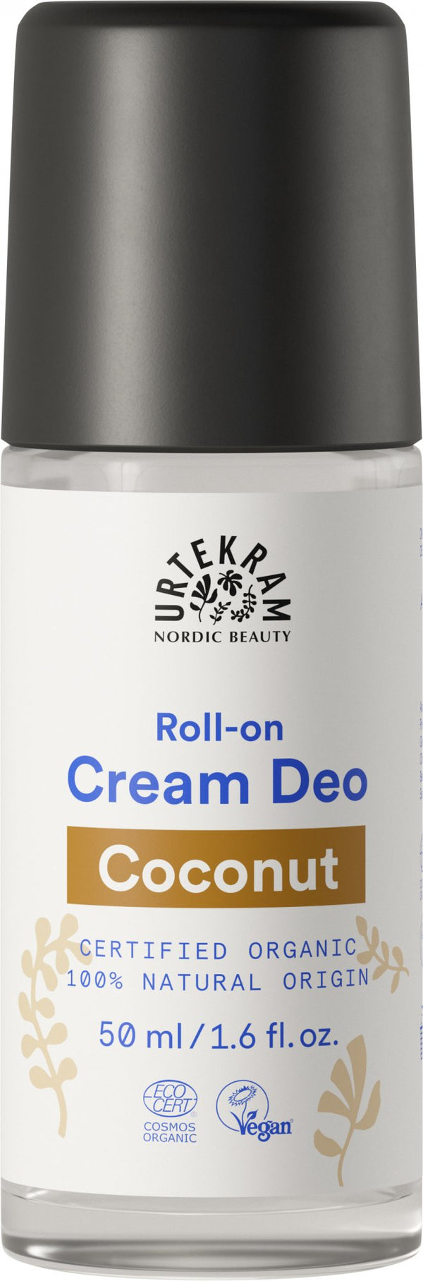 Urtekram krémový deodorant roll-on s kokosom <tc>BIO</tc> (50 ml)