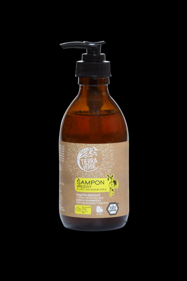 Tierra Verde Brezový šampón na suché vlasy s citrónovou trávou