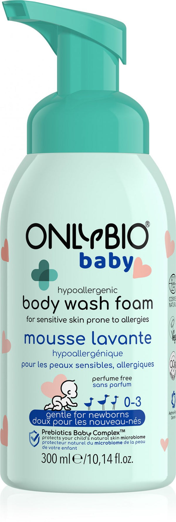 OnlyBio Hypoalergénna detská umývacia pena (300 ml)