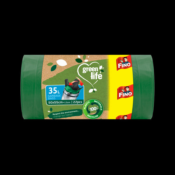 FINO Vrecia na odpadky Green Life Easy pack 25 μm - 35 l (22 ks)