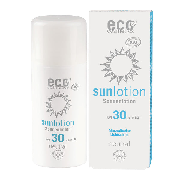 Eco Cosmetics Neutrálny opaľovací krém bez parfumu SPF 30 <tc>BIO</tc> (100ml)