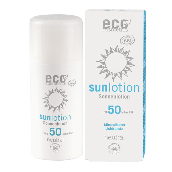 Eco Cosmetics Neutrálny opaľovací krém bez parfumu SPF 50 <tc>BIO</tc> (100ml)