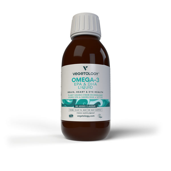 Vegetology Opti3 Liquid Omega-3 EPA a DHA s vit. D3 (150 ml) - bez príchute