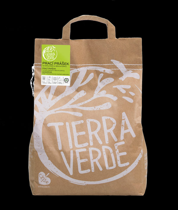 Tierra Verde Prací prášok na bielu bielizeň a látkové plienky - INNOVATION