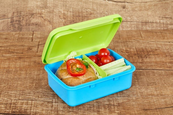 Box na zdravé občerstvenie - modrý/zelený