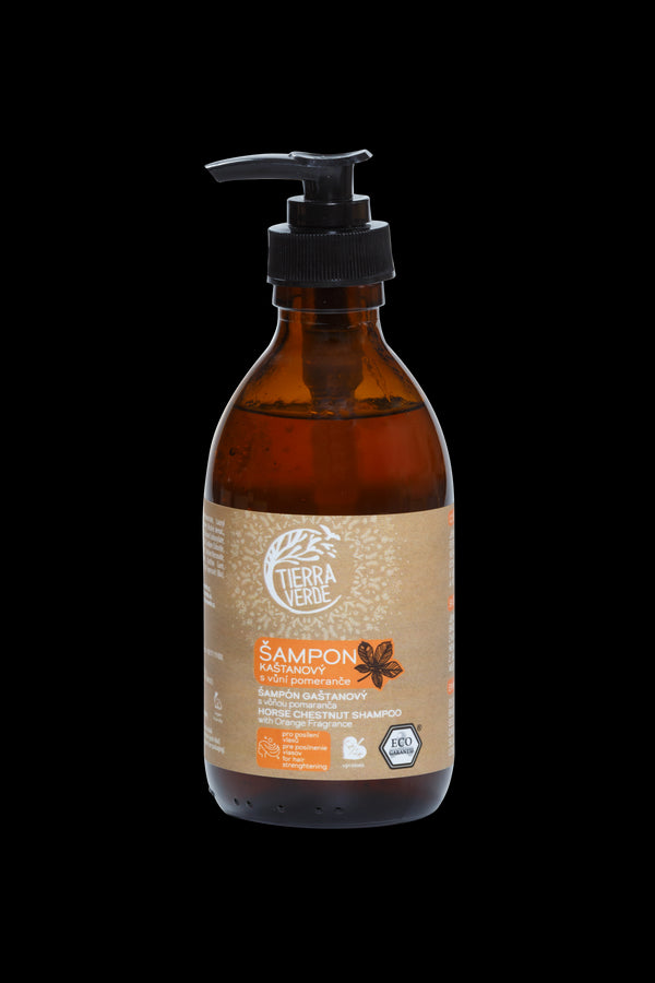 Tierra Verde Gaštanový šampón na posilnenie vlasov s pomarančom