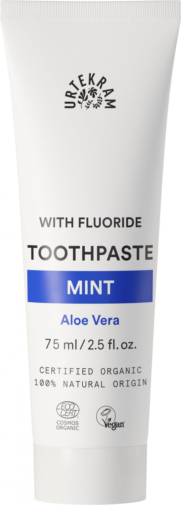 Urtekram Mint fluoridová zubná pasta <tc>BIO</tc> (75 ml)