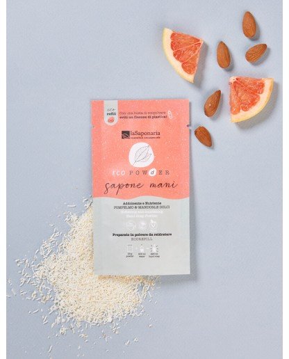 laSaponaria Jemný vyživujúci mydlový prášok na ruky - grapefruit a mandle (25 g)