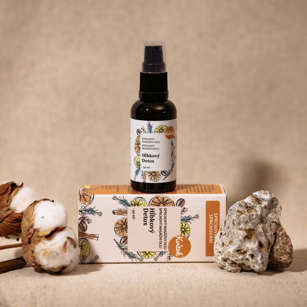 Kvitok Sprchový masážny olej proti celulitíde Deep detox (50 ml)