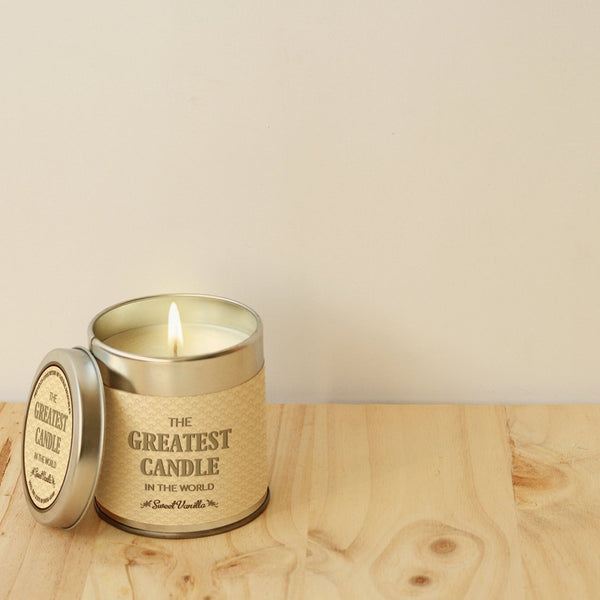 The Greatest Candle Vonná sviečka v plechovke (200 g) - sladká vanilka