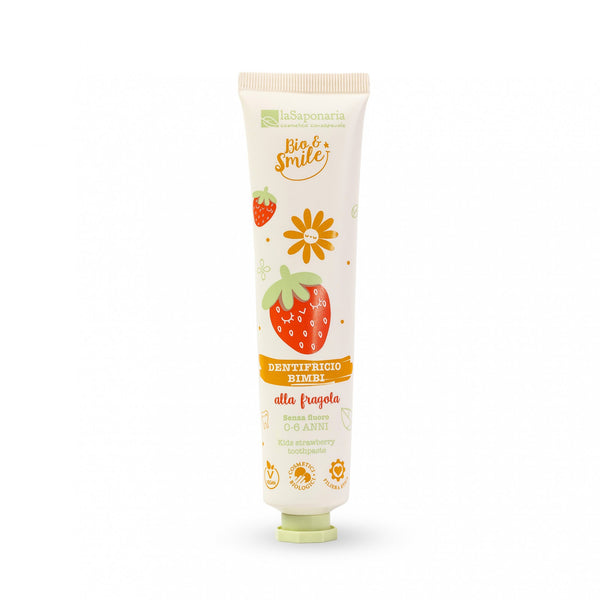 laSaponaria Jemná detská zubná pasta - jahoda <tc>BIO</tc> (75 ml)