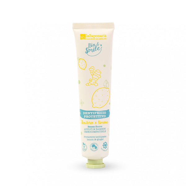 laSaponaria Ochranná zubná pasta - zázvor a citrón <tc>BIO</tc> (75 ml)