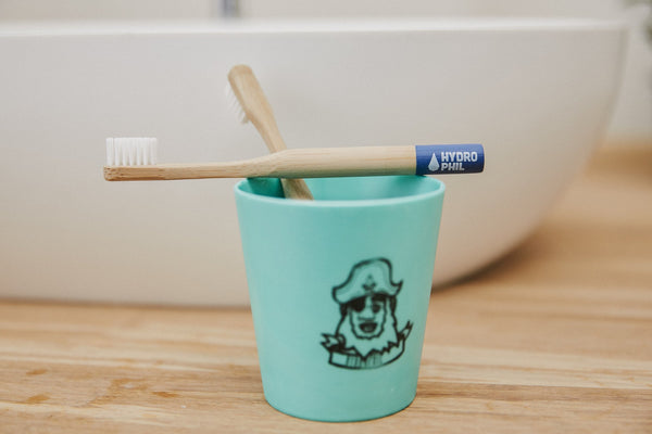 Hydrophil Bambusová zubná kefka pre deti (mäkká) - modrá